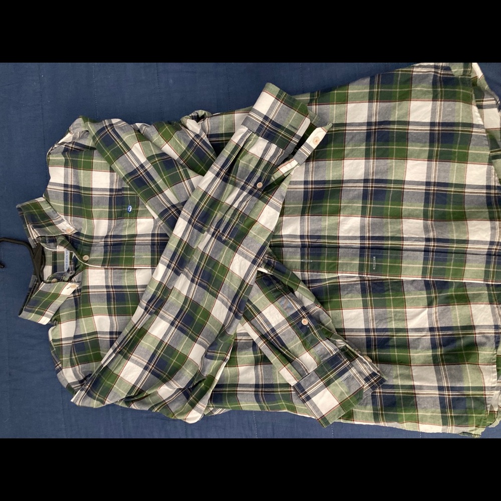 Southern Tide Men’s 100% Cotton Plaid Button Down